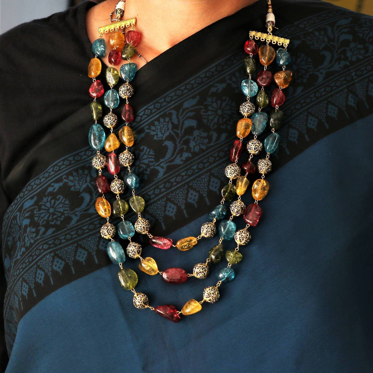 Bead Necklace | Indian Beaded Necklace Online For Women | Karmaplace