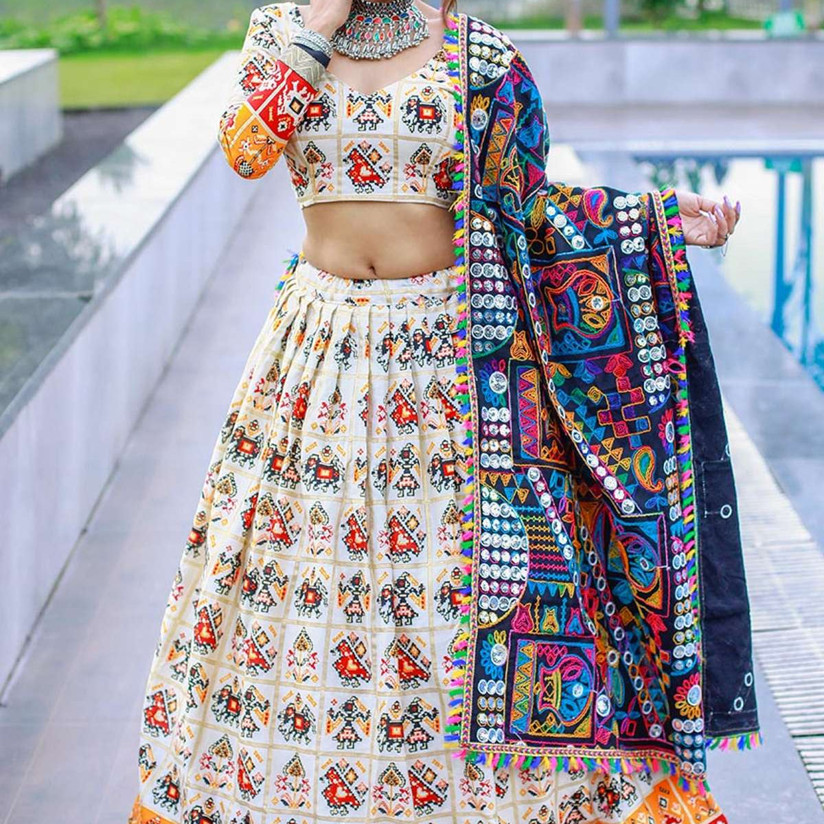 Buy Cotton Lehenga Choli Set Online at Best Prices KARMAPLACE Buy Cotton Lehenga Choli Set Online at Best Prices KARMAPLACE