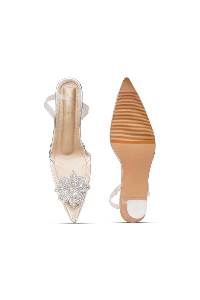 White Faux Leather Block Heel (3367)