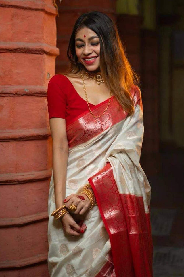 Multi Color Banarasi Woven Soft Silk Saree (50113)