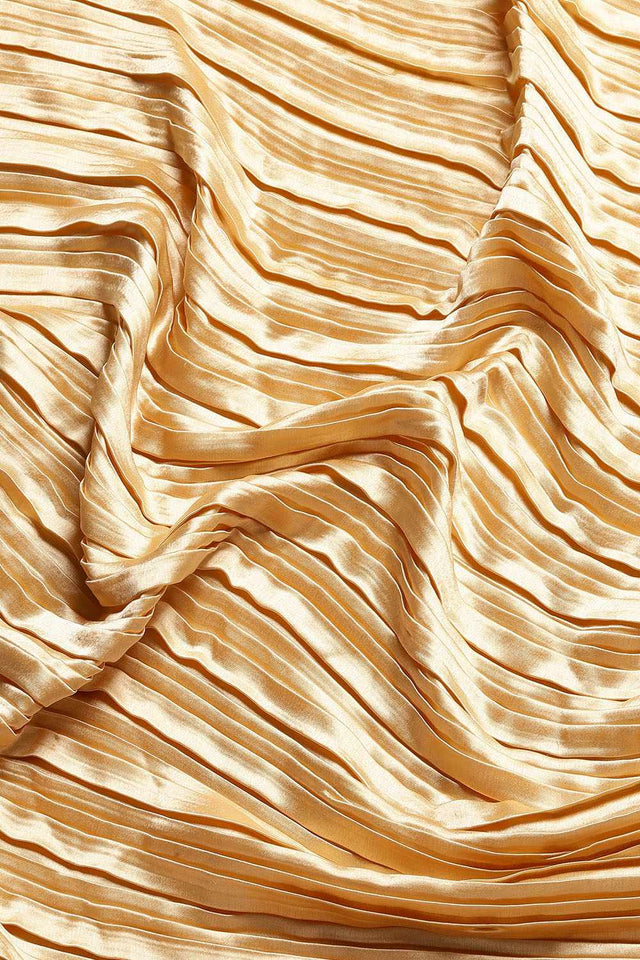 Gold Solid Silk Saree