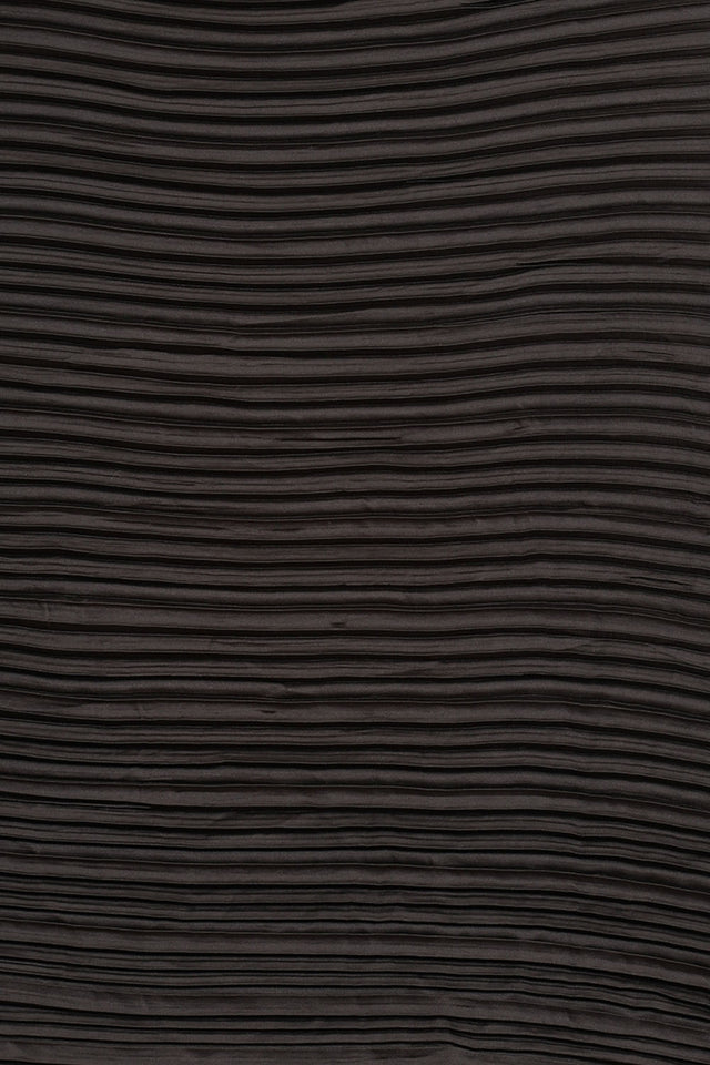 Black Solid Silk Saree