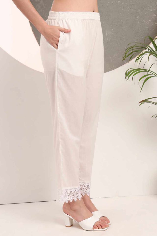 Pink Floral Print Cotton Kurti Pant Set