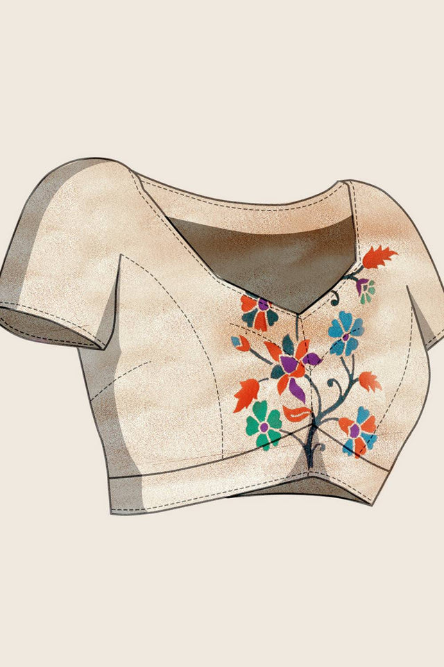 Blue Woven Silk Saree