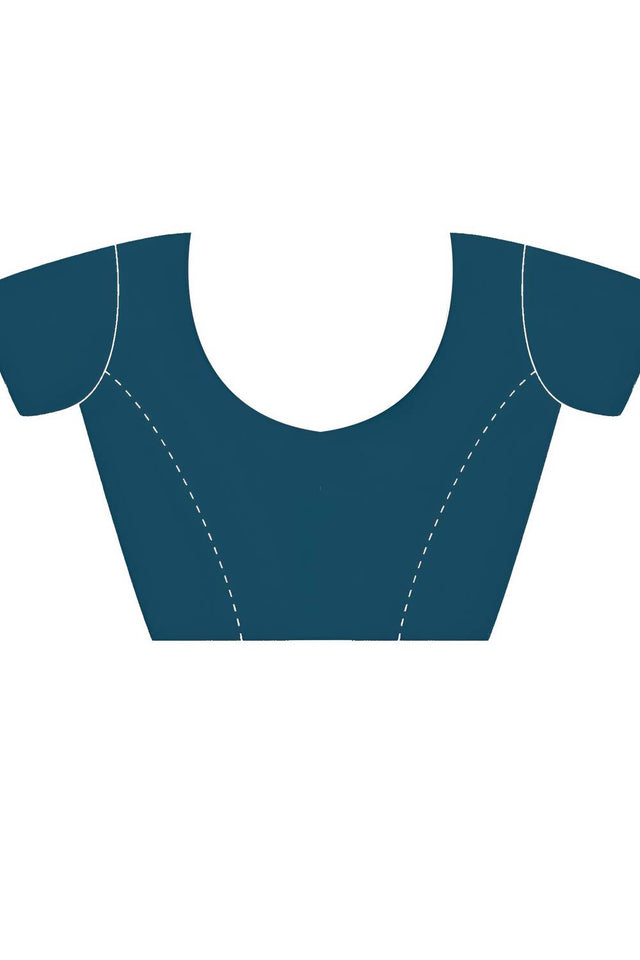 Sea Green Solid with Lace Border Net Saree