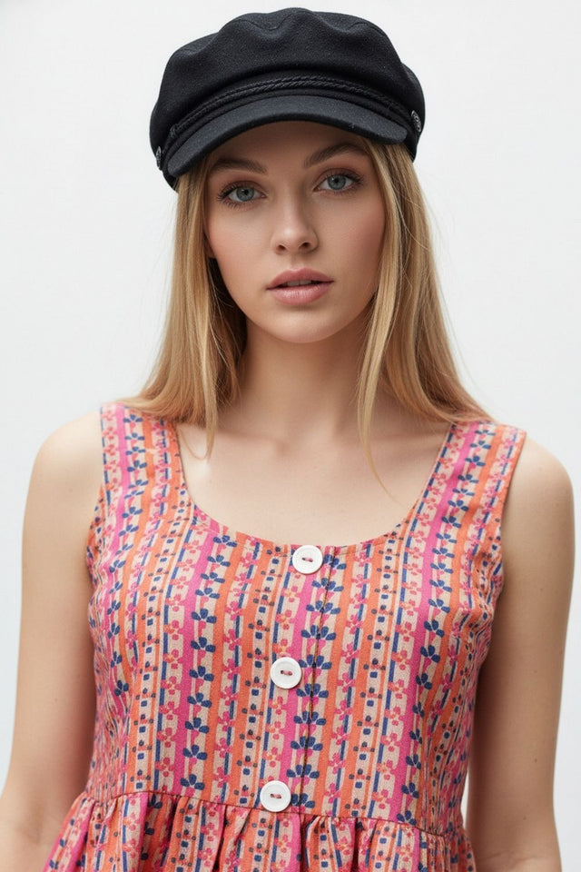 Pink Printed Crepe Top (ACA8722)