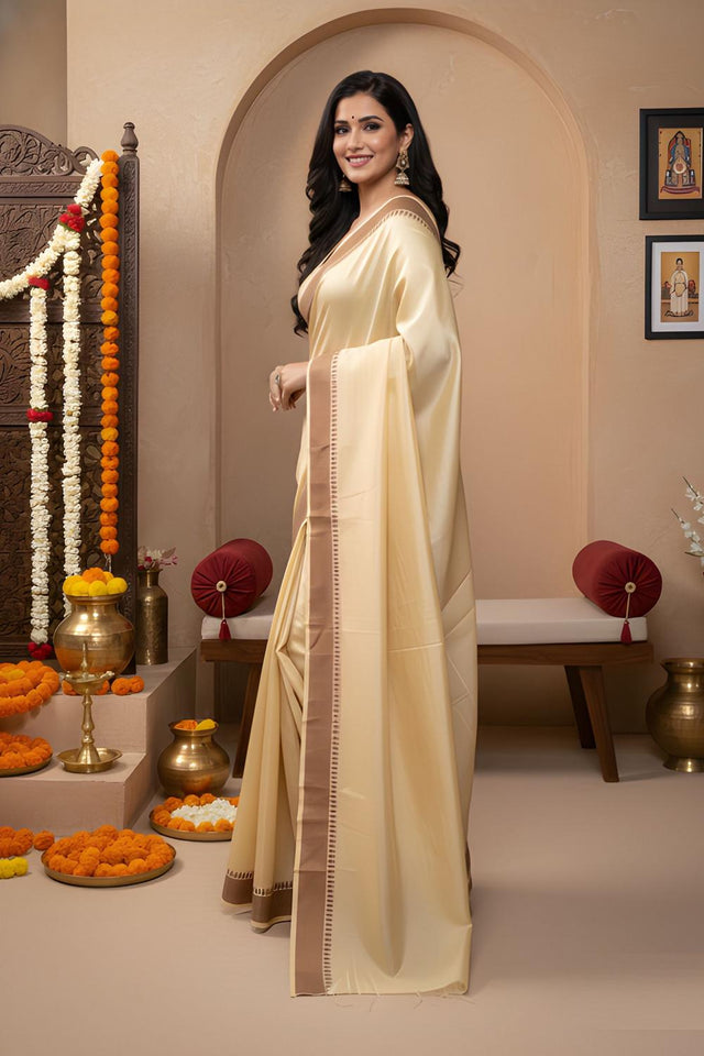 Yellow Woven Silk Saree (ACA9051)