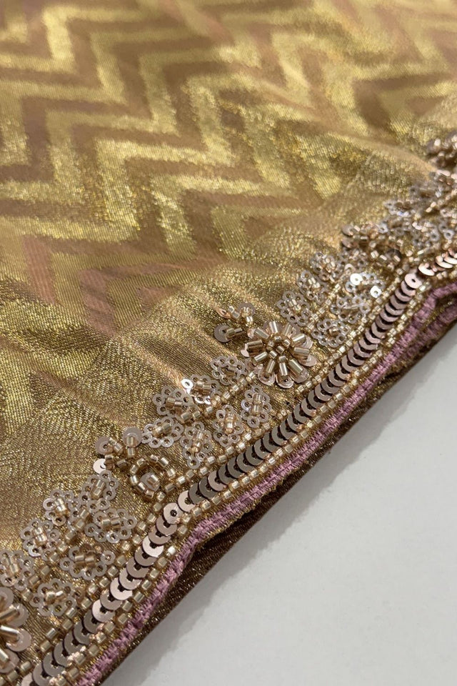 Pink Woven Banarasi Silk Saree (ACA9362)