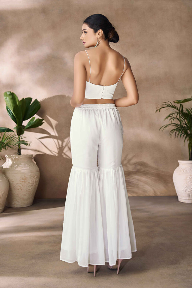 Multi-Color Printed Georgette Co-Ord Set