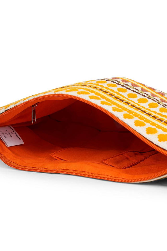 Multi Color Embroidered Jacquard Sling Bag