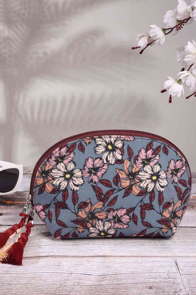 Multi-Color Floral Print Polycotton Hand Bag