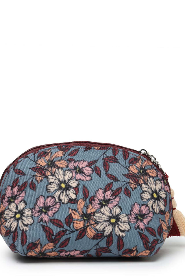 Multi-Color Floral Print Polycotton Hand Bag