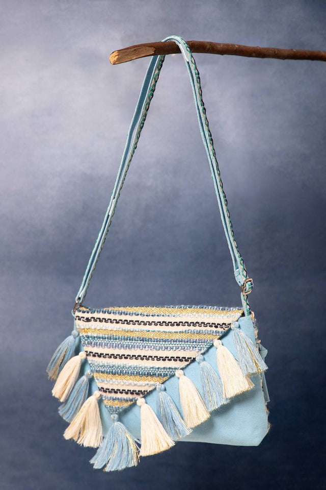 Multi Color Jacquard Jacquard Sling Bag