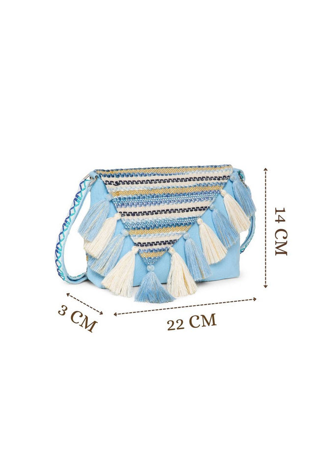 Multi Color Jacquard Jacquard Sling Bag