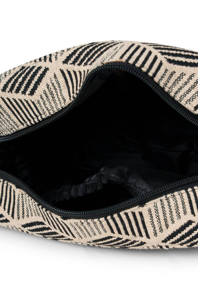 Multi Color Jacquard Canvas Clutch