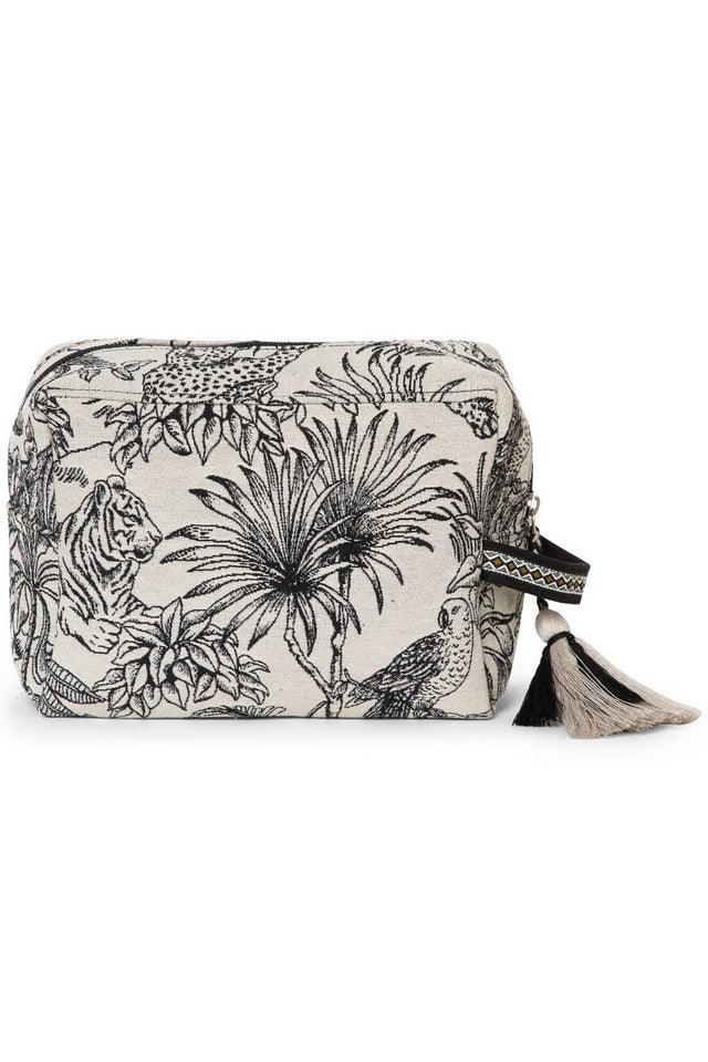 Multi Color Jacquard Canvas Clutch