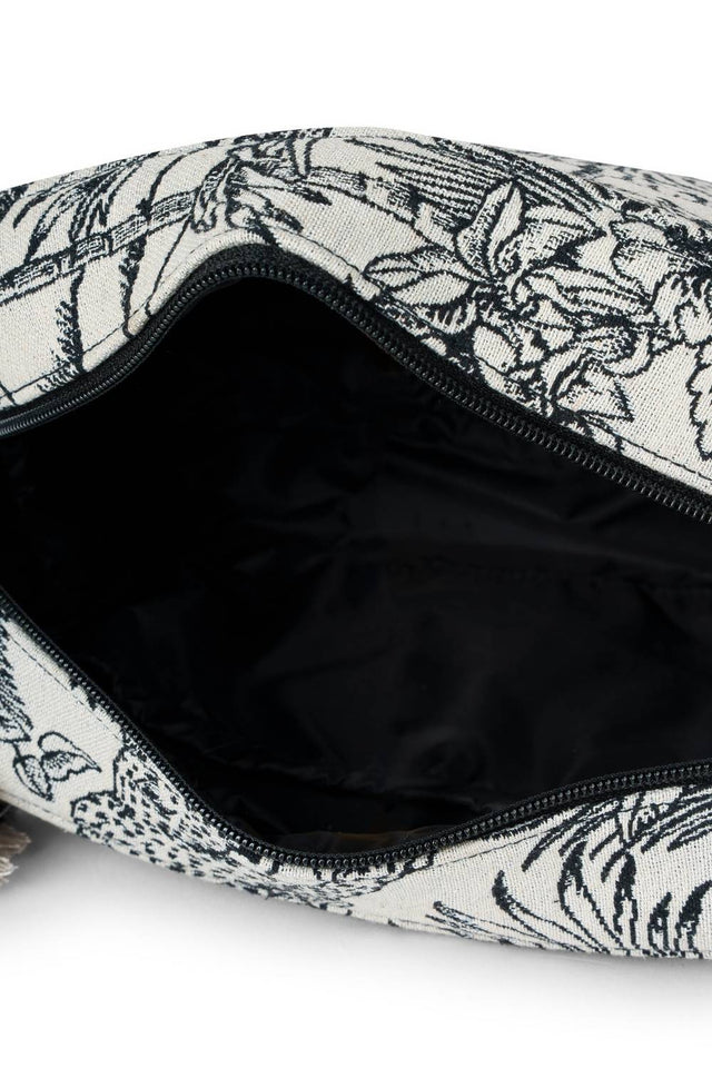 Multi Color Jacquard Canvas Clutch