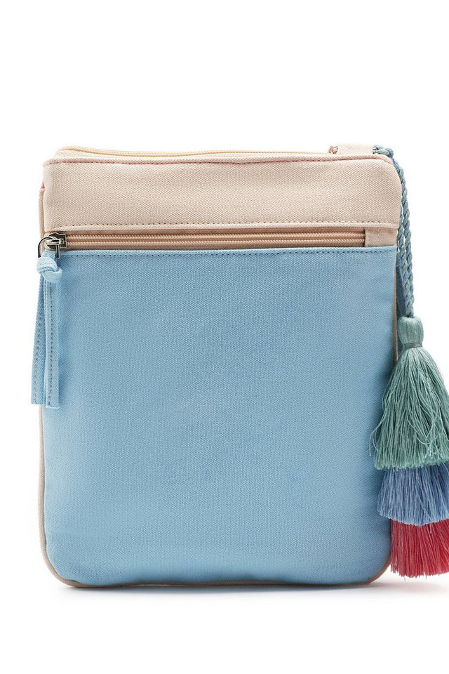 Multi Color Solid Cotton Sling Bag