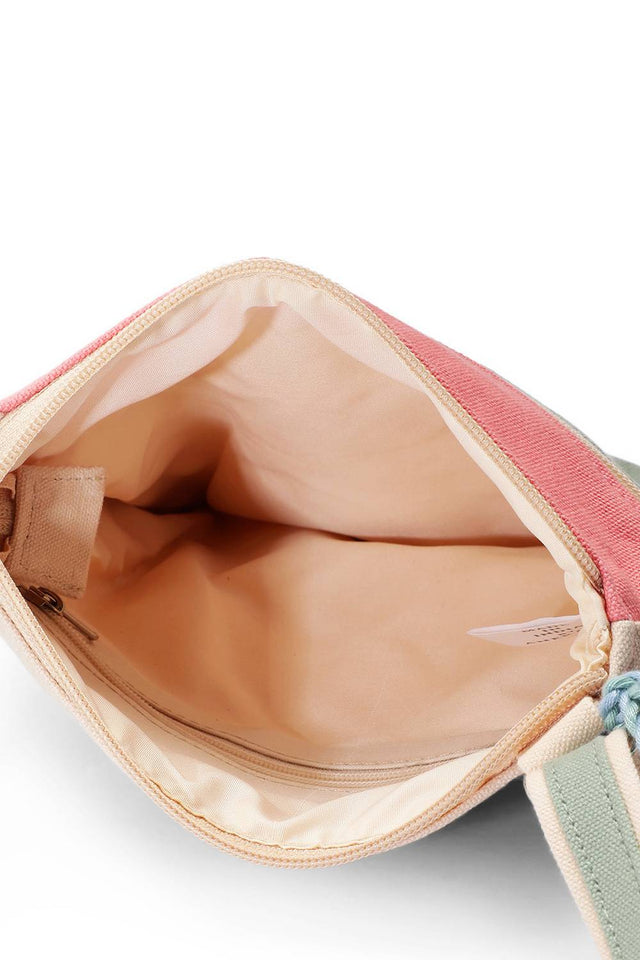 Multi Color Solid Cotton Sling Bag