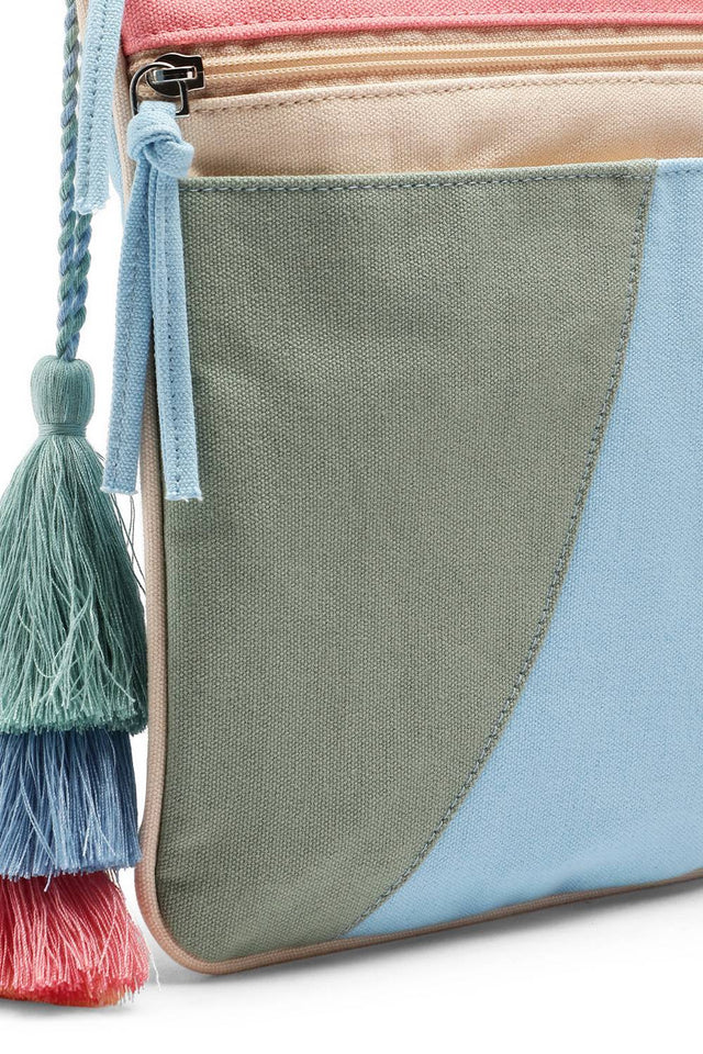 Multi Color Solid Cotton Sling Bag