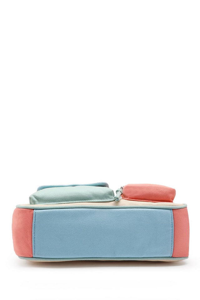 Multi Color Solid Cotton Sling Bag