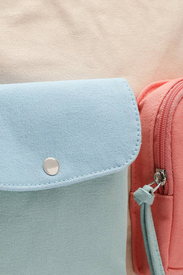 Multi Color Solid Cotton Sling Bag