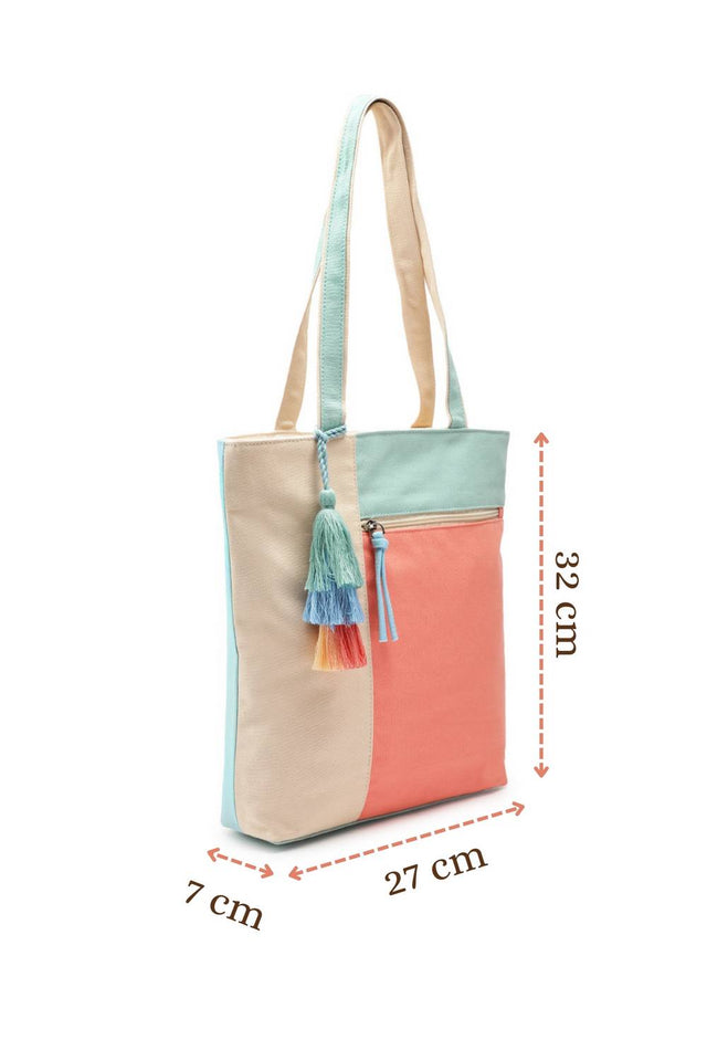 Multi Color Solid Cotton Hand Bag