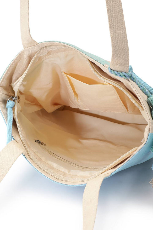 Multi Color Solid Cotton Hand Bag