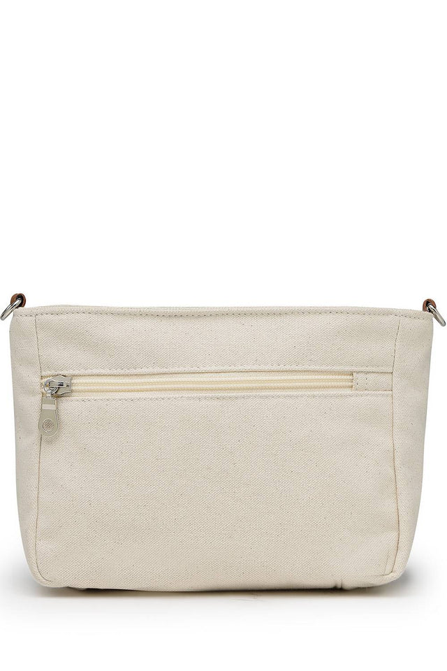 Mustard Woven Stripe Pattern Cotton Sling Bag (ADB5342B)