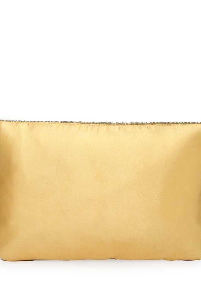 Multi-Color Beads Satin Sling Bag