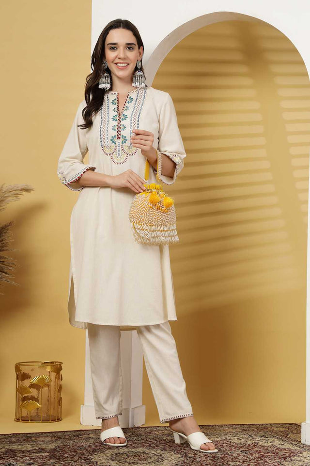 Yellow Embellished Velvet Potli