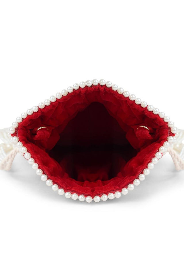 Multi Color Embroidered Velvet Potli