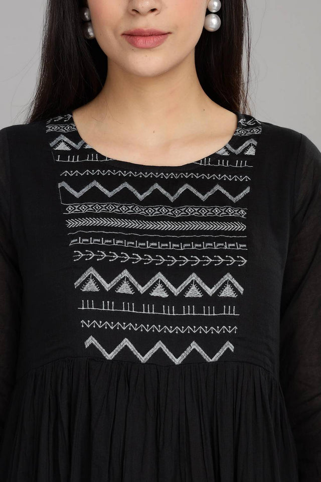 Grey & Black Ombre Cotton Dresses