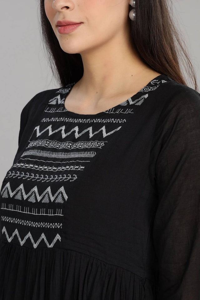 Grey & Black Ombre Cotton Dresses