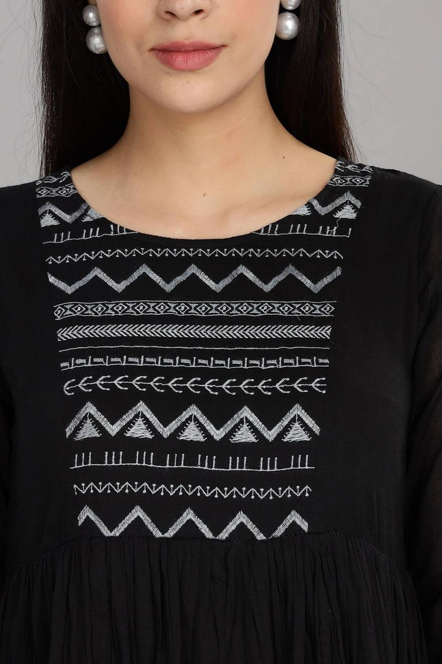 Pink & Black Ombre Cotton Dresses