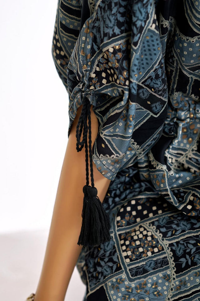 Black Printed Modal Chanderi Co-Ord Set