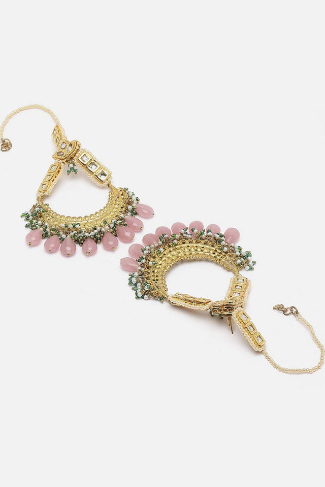 Multi-Color Beaded Alloy Earrings