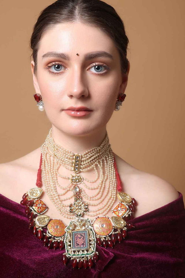 Multi-Color Alloy Drop Earring