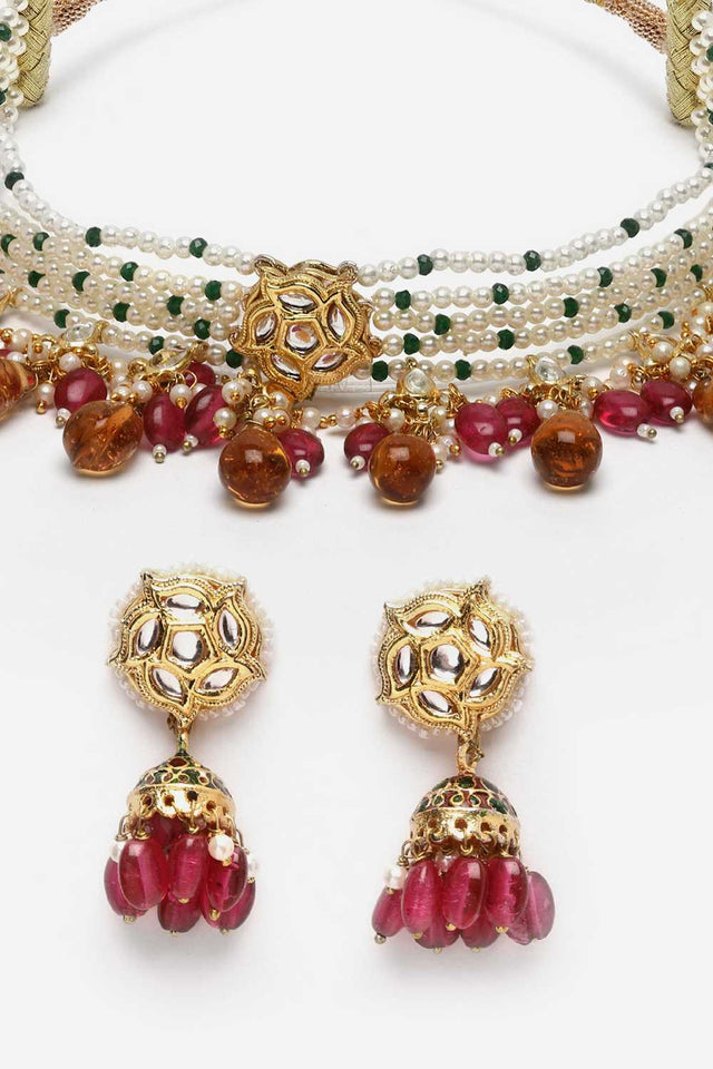 Multi-Color Alloy Jewellery Set (DGNCE22009)