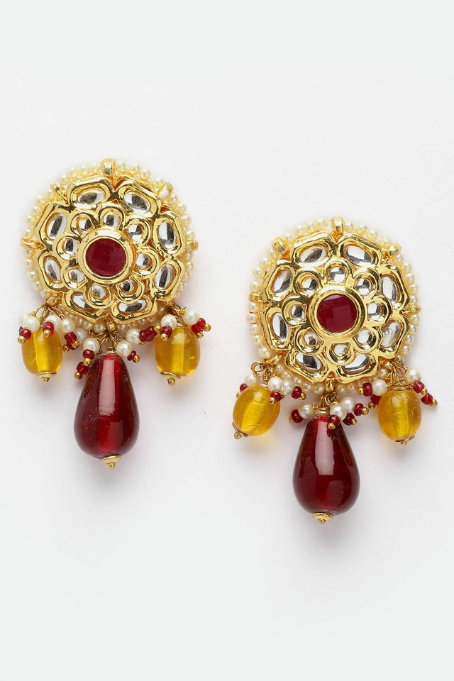 Multi-Color Beaded Alloy Necklace & Earring Sets