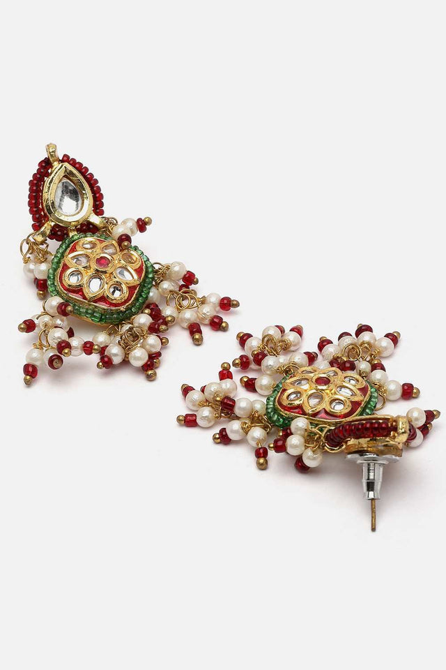 Multi-Color Alloy Necklace & Earring Set