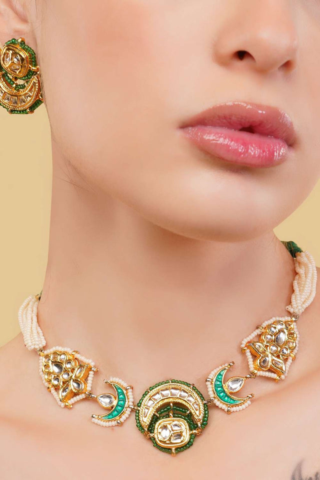 Multi-Color Alloy Choker Necklace