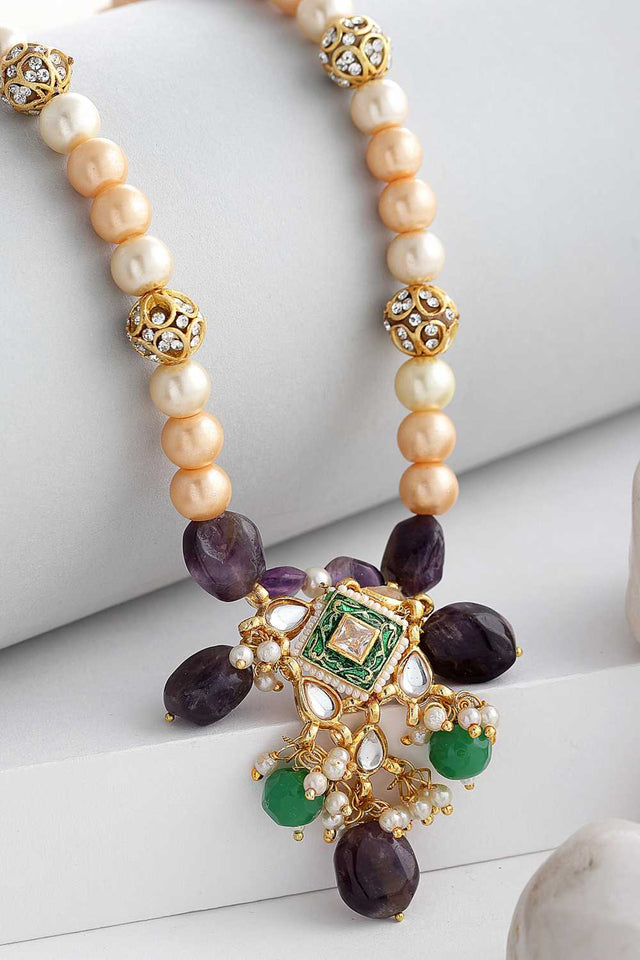 Multi-Color Alloy Necklace