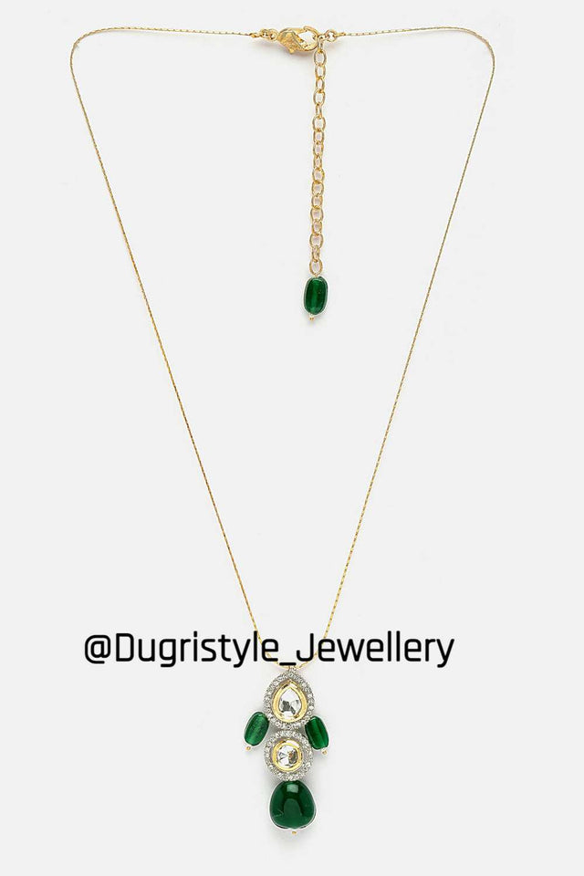 Multi-Color Alloy Necklace (DGNH24015)