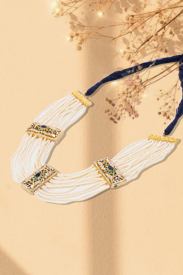 Multi-Color Brass Necklace