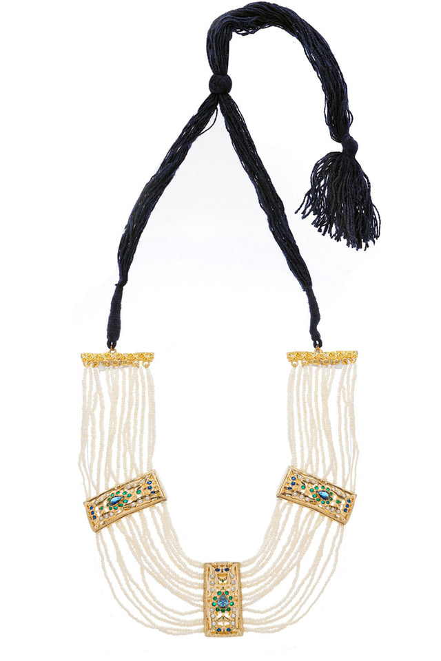 Multi-Color Brass Necklace