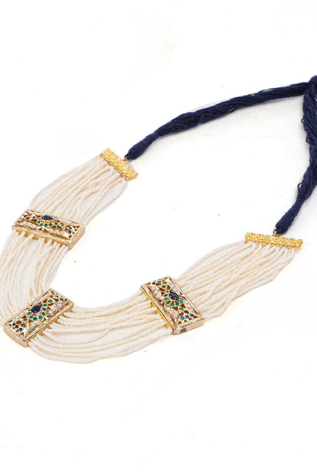 Multi-Color Brass Necklace