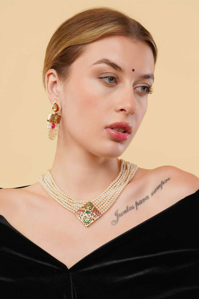 Multi-Color Alloy Necklace