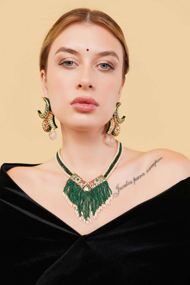 Multi-Color Alloy Necklace