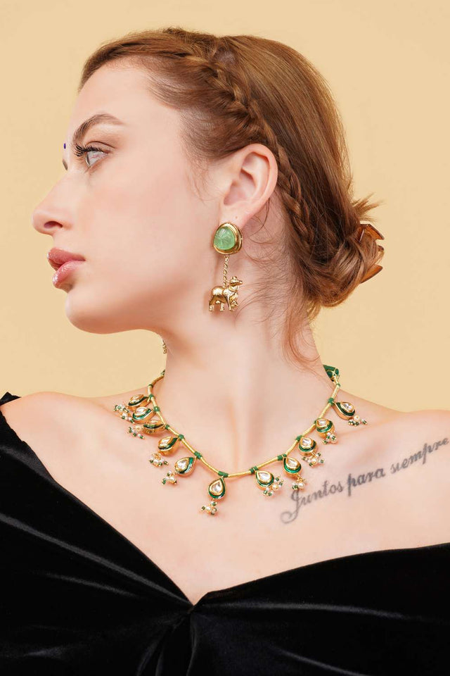 Multi-Color Alloy Necklace